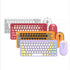 Retro 2.4GHz Wireless Keyboard and Mouse Combo Set.